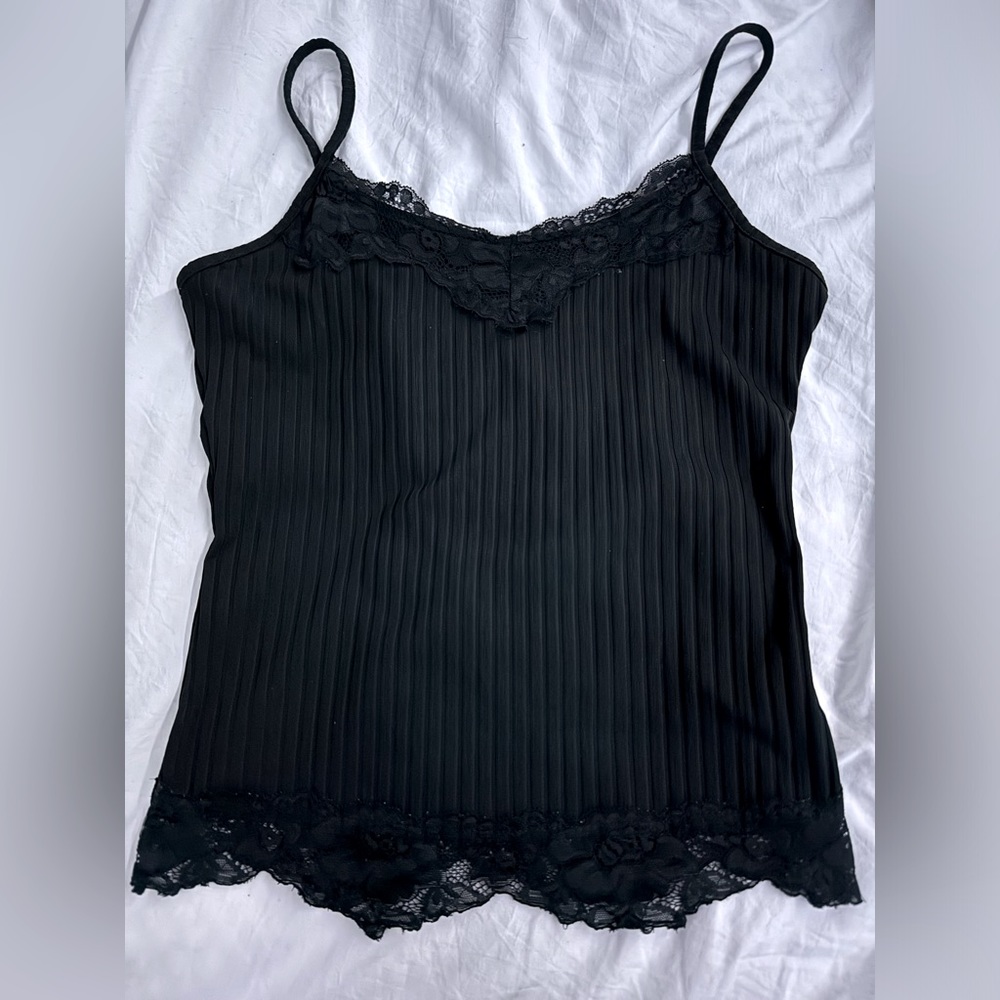 Black Lace Tank Top